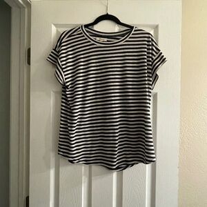 Madewell Linen-Blend Asbury Tee in Lorrie Stripe